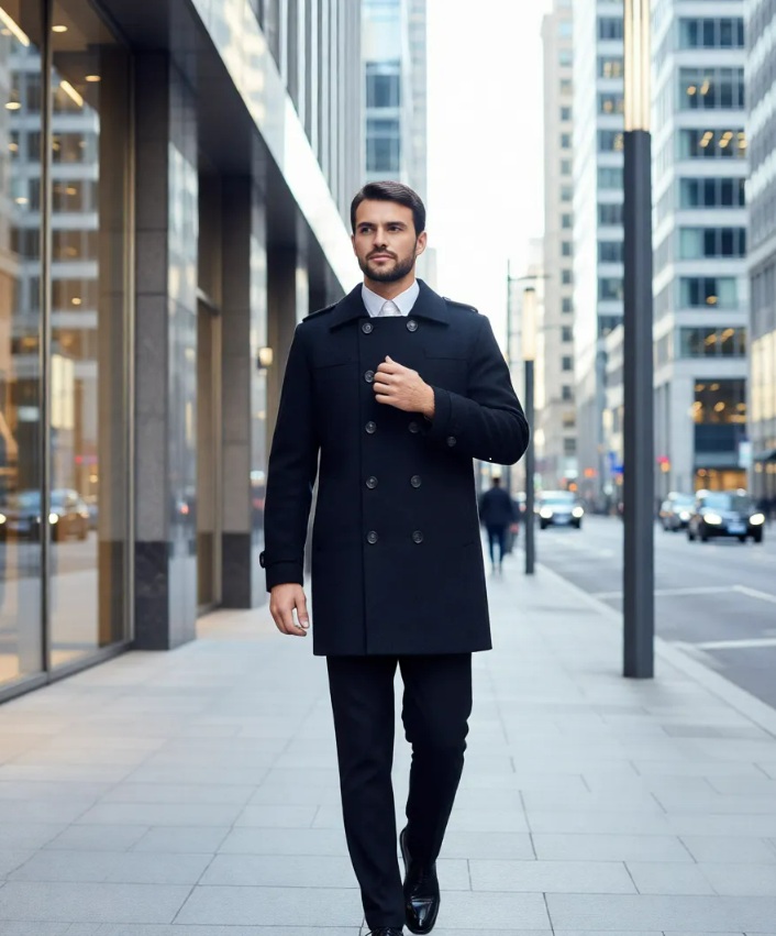 Abrigo Alpaca Hombre elegante